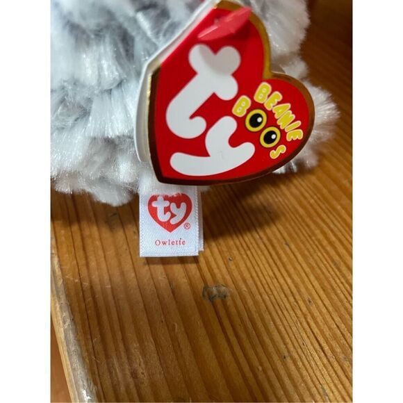 TY Beanie Boos 6" OWLETTE the Owl Plush Stuffed Animal Toy Heart Tags - Picture 4 of 5